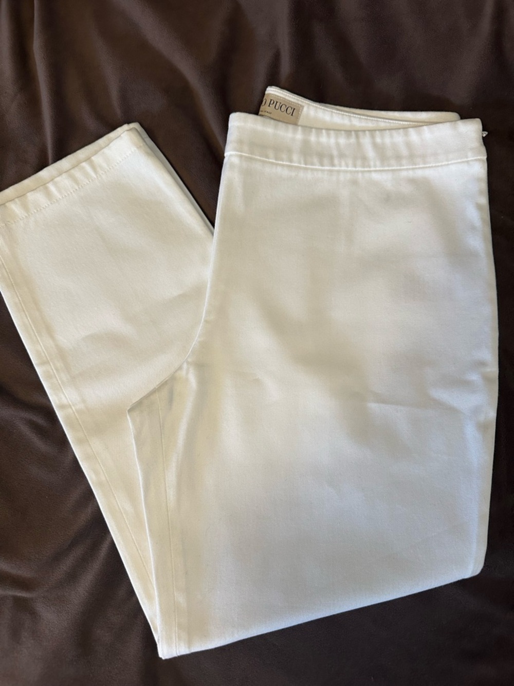 Emilio Pucci White cropped Tailored Pants